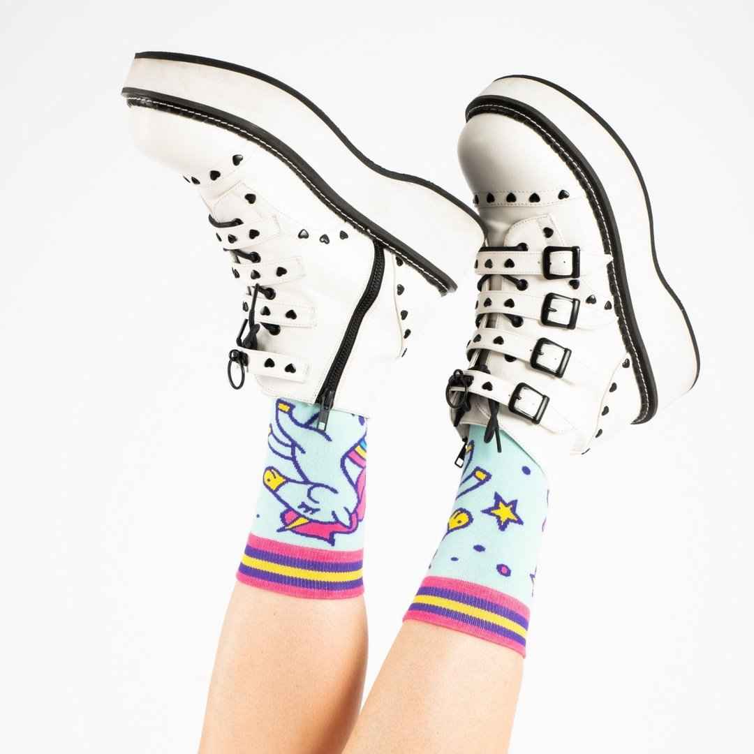 Cute Unicorn Crew Socks - Damned Threads